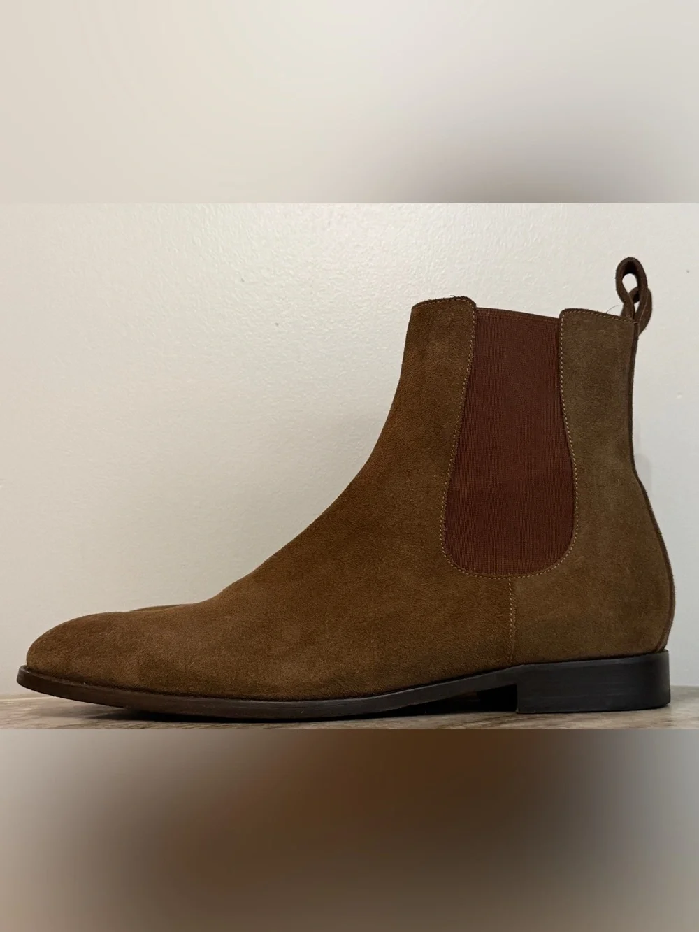 Manolo Blahnik Delsa Suede Chelsea Boots 11.5 UK / 12.5 US Brown Italy $1400